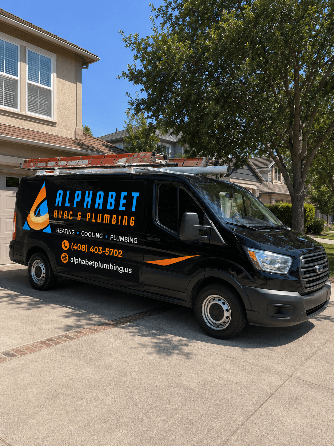 Alphabet HVAC & Plumbing service van